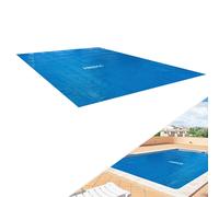Arebos Pool bâche Solaire/Couverture | Bâche Solaire carrée Ø 2,6 x 1,6 m Bleu | Bâche Solaire épaisseur 120 µm | Rouleau Solaire découpable | Bâche Thermique