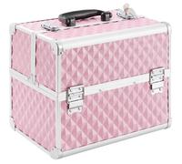 Arebos Beauté Case | Mallette Valise á Bijoux Voyage | Cosmeti Maquillage | Rose