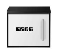 Arebos boîte aux Lettres Design Moderne | boîte aux Lettres Murale | boîte Postale | résistant aux intempéries grâce au revêtement par Poudre | Belle Optique | matériel de Fixation Inclus + 2 clés