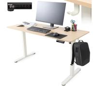 AREBOS Bureau électrique 140 x 60 cm réglable en hauteur avec fonction mémoire