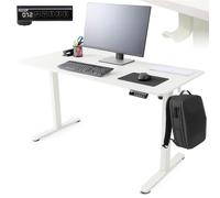 AREBOS Bureau Électrique Assis-Debout Réglable Hauteur 72-118cm Mémoire 140x60cm