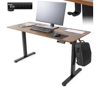 AREBOS Bureau Électrique Assis-Debout Réglable Hauteur 72-118cm Mémoire 140x60cm