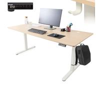 AREBOS Bureau Électrique Assis-Debout Réglable Hauteur 72-118cm Mémoire 180x80cm