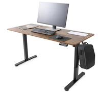 AREBOS Bureau Électrique Réglable 120x60 cm | Hauteur 72-118 cm | Fonction Mémoire | Bureau Assis-Debout Ergonomique | Table Informatique pour Télétravail & Maison | Marron