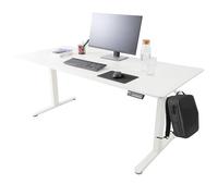AREBOS Bureau Électrique Réglable 180 x 80 cm | Hauteur 72-118 cm | Fonction Mémoire | Bureau Assis-Debout Ergonomique | Table Informatique pour Télétravail & Maison | Blanc
