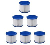 AREBOS Cartouche filtrante Spa Whirlpool | Filtre de Piscine Compatible avec Les spas | Filtre de Rechange pour piscines gonflables | Lavable | Filtre pour Jacuzzi | 6 pièces