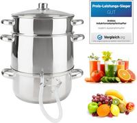 AREBOS Centrifugeuse vapeur 15 L Acier inoxydable, Ø 26 cm, pour tous feux, induction