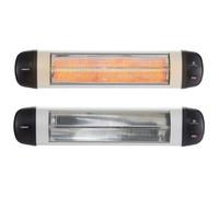 AREBOS Chauffage Radiant Infrarouge Chauffe-Terrasse 2500 W Argent