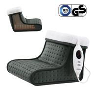 AREBOS Chauffe-pieds | 6 niveaux de température | Chauffe-pieds | Arrêt automatique & protection contre la surchauffe | Anthracite