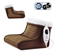 AREBOS Chauffe-pieds électrique avec 6 niveaux de température - Marron