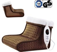 AREBOS Chauffe-pieds électrique Chauffage des pieds Soin des pieds à domicile Marron
