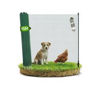 AREBOS Clôture de pâturage & clôture mobile pour chiens 15 m - Clôture de camping pour chiens sans électricité