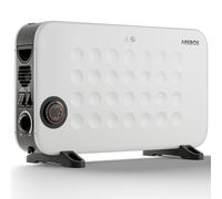 AREBOS Convecteur 2000 W |chauffage électrique avec 3 réglages de chaleur |chauffage électrique mobile à économie d'énergie |Blanc