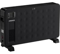 AREBOS Convecteur 2300 W |3 niveaux de chauffage puissants | Thermostat intégré avec télécommande | Protection contre la surchauffe | Écran LCD Minuterie | noir
