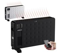Arebos Convecteur 2300 W | chauffage électrique avec 3 niveaux de chauffage | chauffage par convecteurs | chauffage silencieux | noir