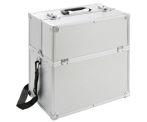 AREBOS Cosmetic Case 26 L sangle de transport incluse 13 compartiments Aluminium