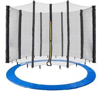 AREBOS Coussin de Protection pour Trampoline 366 cm + Filet pour 8 tiges
