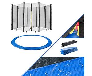 Arebos Coussin de Protection pour Trampoline avec Filet | Ø 244, 305, 366, 396, 430, 460 & 490 cm | pour Filets 6 ou 8 tiges (460 cm : 12 tiges) | Protection Ressorts