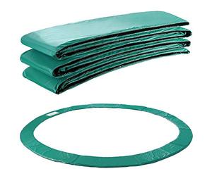 Arebos Coussin de Protection pour Trampoline de Remplacement | Trampoline Couverture Rembourrage | résistant aux intempéries et UV | Anti-déchirure | Vert 396 cm