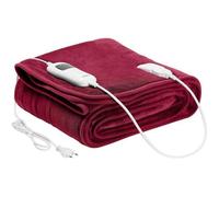 AREBOS Couverture Chauffante Électrique 160x120 cm - 9 Niveaux, Minuterie, Sécurité, Lavable en Machine