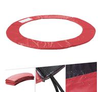 AREBOS Coussin de Protection pour Trampoline de Remplacement | Trampoline Couverture Rembourrage | résistant aux intempéries et UV | Anti-déchirure | Rouge 183 cm