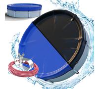 Arebos® Bâche Ronde Ø 460 cm pour Piscine | Bâche 2-en-1 Été & Hiver en PE 200g/m² | Couverture Solaire pour Piscine | Convient aux piscines Ø 366-400 cm