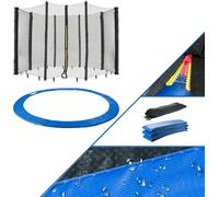 AREBOS® Couverture et filet pour trampoline | Filet de rechange | Filet de sécurité | Filet pour trampoline de jardin | 396 cm Filet pour 8 barres