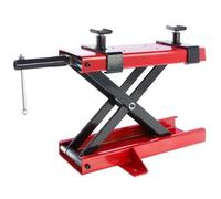 AREBOS Cric de Moto 500 kg Pont Élévateur pour Motos Plate-Forme Élévatrice Bloc de Montage | Régable de 95-375 mm Rouge - Noir