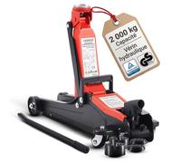 AREBOS Cric Hydraulique 2T Extra Plat 85-385 mm TÜV GS Garage Auto Voiture