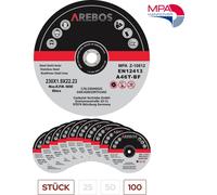 AREBOS Disques à Découper Disques Flexibles Ø 230 mm Support 22,2 mm 100 Pièces