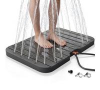 AREBOS Douche de Sol Jardin Piscine Sauna Commande au Pied Antidérapante Camping