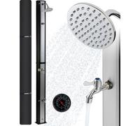 AREBOS Douche solaire 35 L | 216 cm, thermomètre, douche de pied & housse de protection