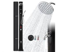 AREBOS Douche solaire 40L avec thermomètre Douchette & douche de pied Tuyau d'arrosage
