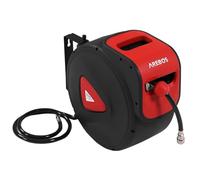 Arebos Enrouleur de tuyau à air comprimé | Enrouleur automatique | Support mural | Raccord rapide 1/4" | Résistant aux UV | Pivotant 180° | Avec support de montage | 30 m