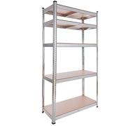 AREBOS Étagère Charge Lourde Étagère Rangement | 90 x 40 x 180 cm | Capacité de Charge jusqu'à 875 kg | Système d’emboîtage