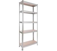 AREBOS Étagère Charge Lourde Rangement | 350 kg Capacité Totale 75 x 30 x 180cm | Métal galvanisé