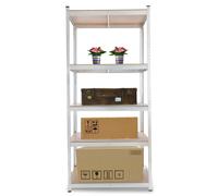 AREBOS Étagère Métallique 200x90x45 cm 1000 kg Heavy Duty 5 Plateaux Sans Vis