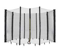 AREBOS Filet de sécurité pour Trampolines Filet de sécurité | Ø 305cm | 8 poteaux | Résistant aux UV, résistant aux intempéries, à Mailles serrées, verrouillable