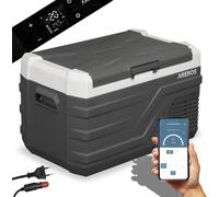 AREBOS Glacière à compresseur 26L | jusqu'à -20°C | 12/24V & 230V avec APP