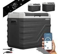 Arebos Glacière à compresseur 43 litres | Glacière électrique avec Commande APP pour Refroidir, congeler et Maintenir au Chaud | Réfrigérateur jusqu'à -20 °C | Glacière de Voiture avec Port USB