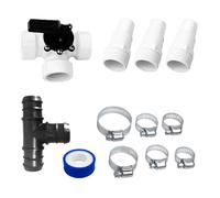 AREBOS Kit de dérivation piscine 12 pièces Filtres à sable Chauffage piscine Pompe à chaleur