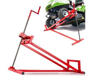 Arebos Lève-Tondeuse Tracteur-Tondeuse Dispositif de Levage Cric | 450 kg | Angle d'inclinaison à Environ 45° | Rouge | Stable et Solide