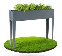 AREBOS Lit surélevé 101,5 x 26 x 80 cm | Lit précoce Lit d'herbes aromatiques Lit de plantes Bac à fleurs Jardin Terrasses Légumes Jardin Bac à fleurs pour balcon
