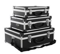 AREBOS Lot de 3 valises de rigides 50L volume total verrouillable boîte à outils