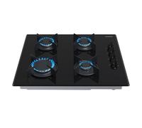AREBOS plaque de cuisson gaz 4 feux surface verre encastrable gaz naturel propan
