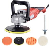 AREBOS Polisseuse excentrique pour voiture, Ponceuse pour peinture de voiture, Ponceuse à polir, 2100W, 3300 oscillations/minute, 4 accessoires différents, Accessoires inclus
