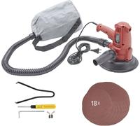 Arebos Ponceuse de plafond 710W avec aspiration et 18x papier abrasif | 6 vitesses | 1.500-3.000 t/mn | Ponceuse pour cloisons sèches/Ponceuse murale