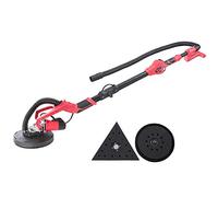 Arebos Ponceuse Girafe Ø 225 mm | Barre Télescopique | Tête Pivotante Double Pad | Ponceuse Murale et Plafond pour Cloisons Sèches & Rénovation