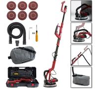 AREBOS Ponceuse girafe | Ponceuse à sec | Ponceuse murale de plafond | 750 W | Ø 225 mm | Barre télescopique | Tête pivotante