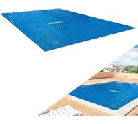 AREBOS Pool bâche Solaire/Couverture | Bâche Solaire carrée Ø 2,6 x 1,6 m Bleu | Bâche Solaire épaisseur 120 µm | Bâche Thermique